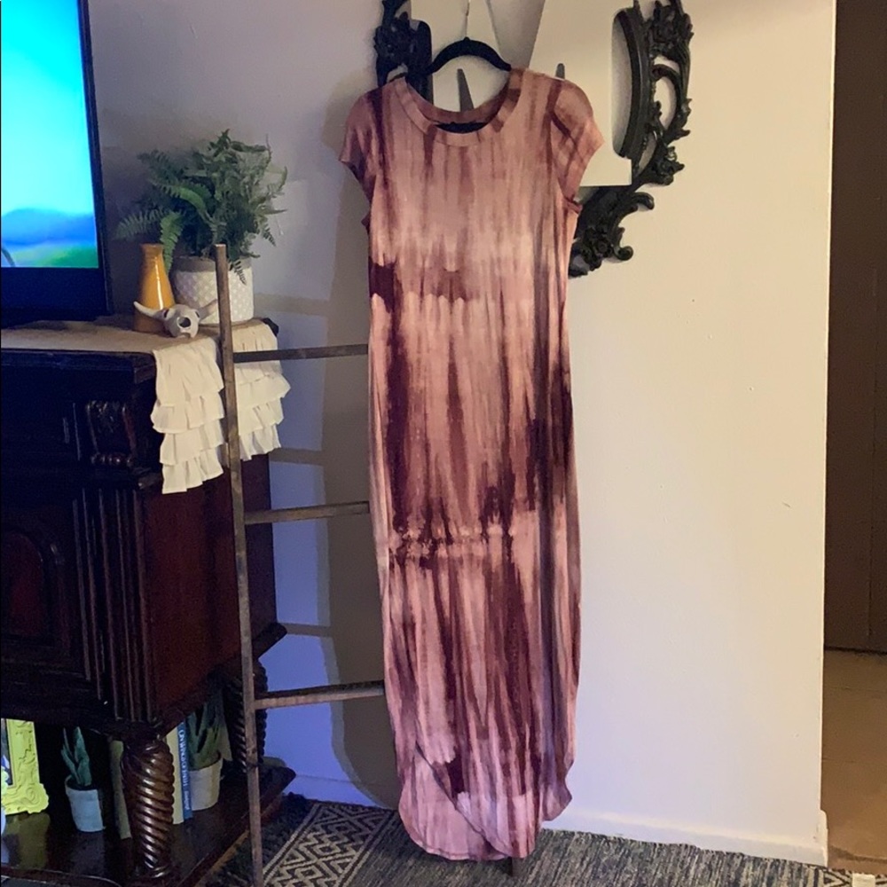 PINK / PURPLE TIEDYE MAXI DRESS!! 💗💗💗